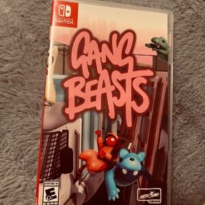 Nintendo Switch Gang Beasts Video Game Case Red